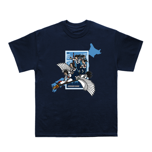 Navy Crane Tee